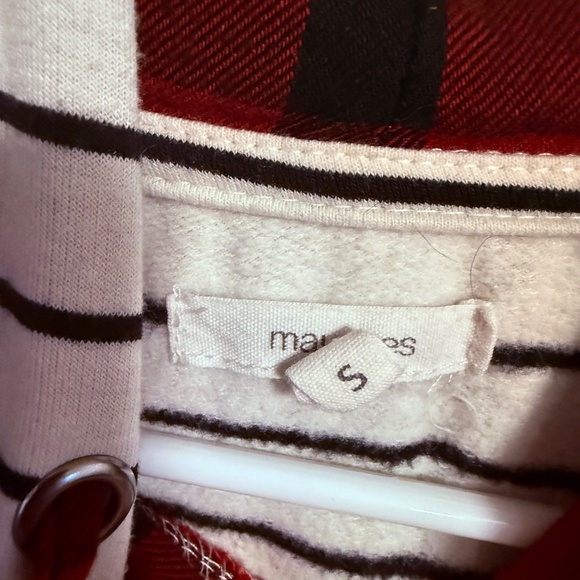Stripe and plaid hoody - Picture 2 of 3